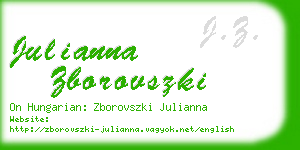 julianna zborovszki business card